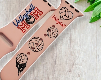 Volleyball Mom Watch Band / Sports Silicone Band / mom gift