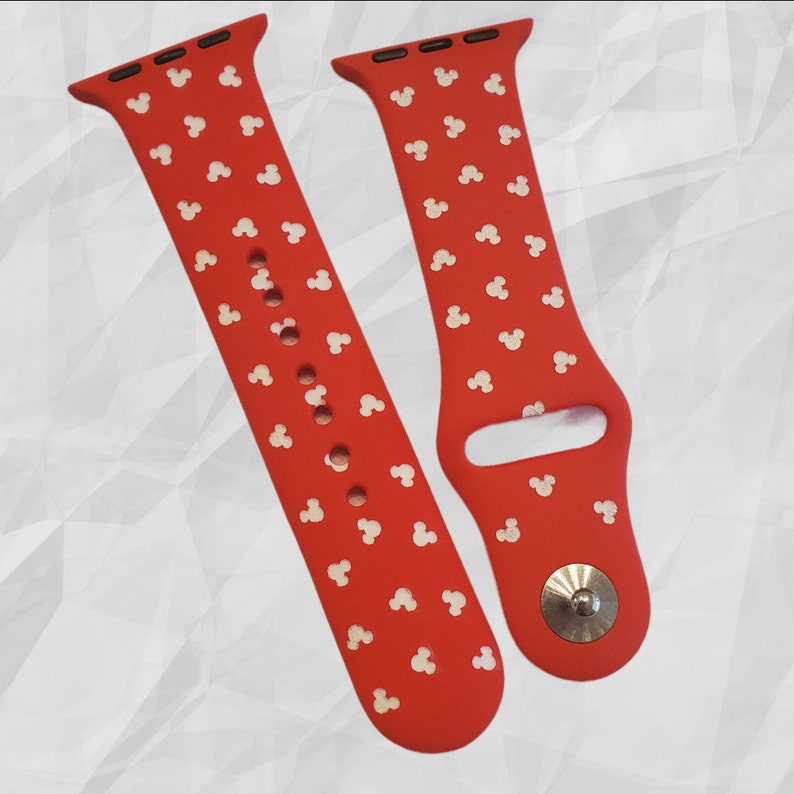 Mikey Mouse Confetti Watch Band Silicone Strap Etsy