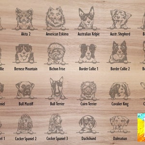 Tic Tac Toe / Tic Tac Paw / Engraved Wood toy / Add your dog's breed image 5