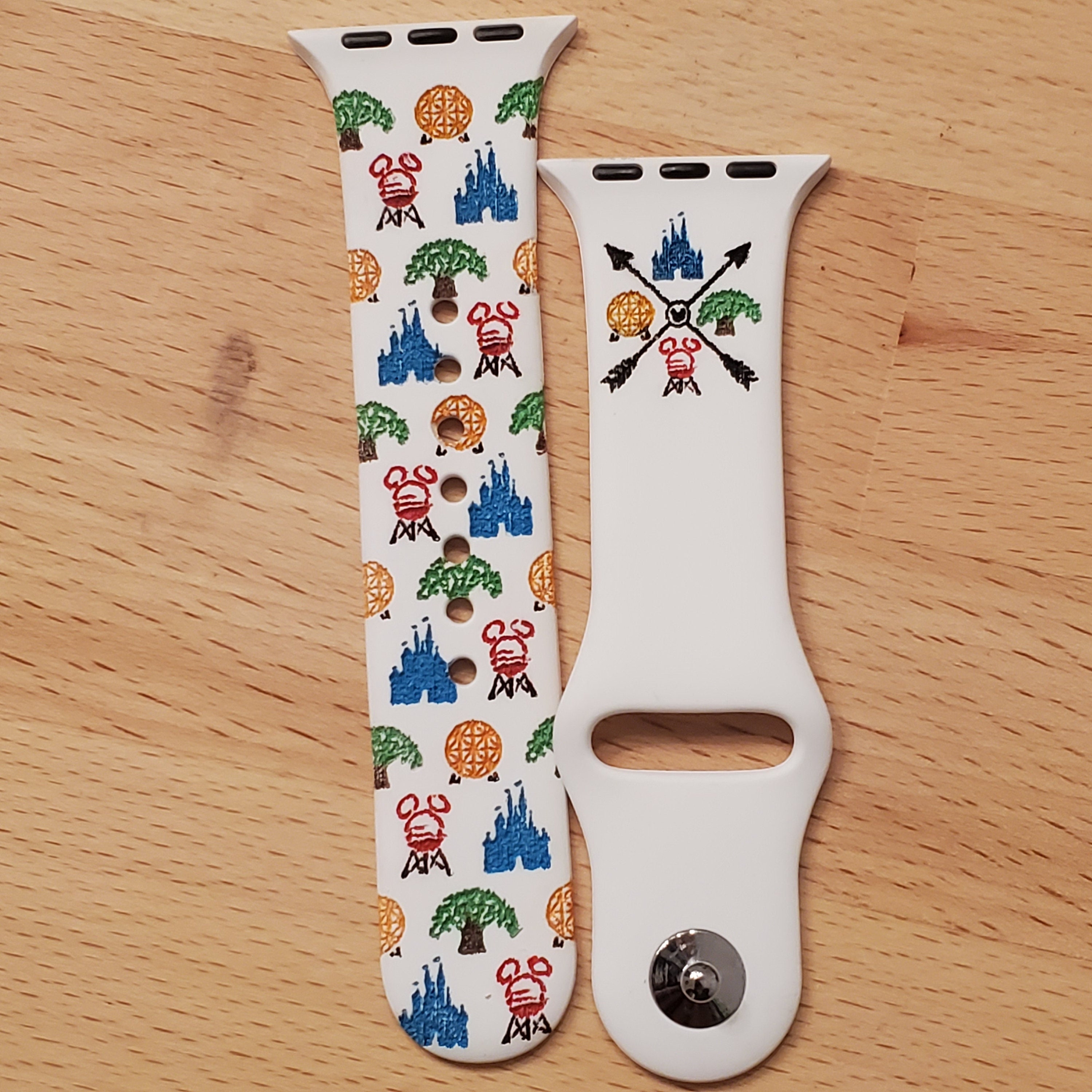 Disney Parks Watch Band / Engraved / Watch Band / Silicone / Etsy UK
