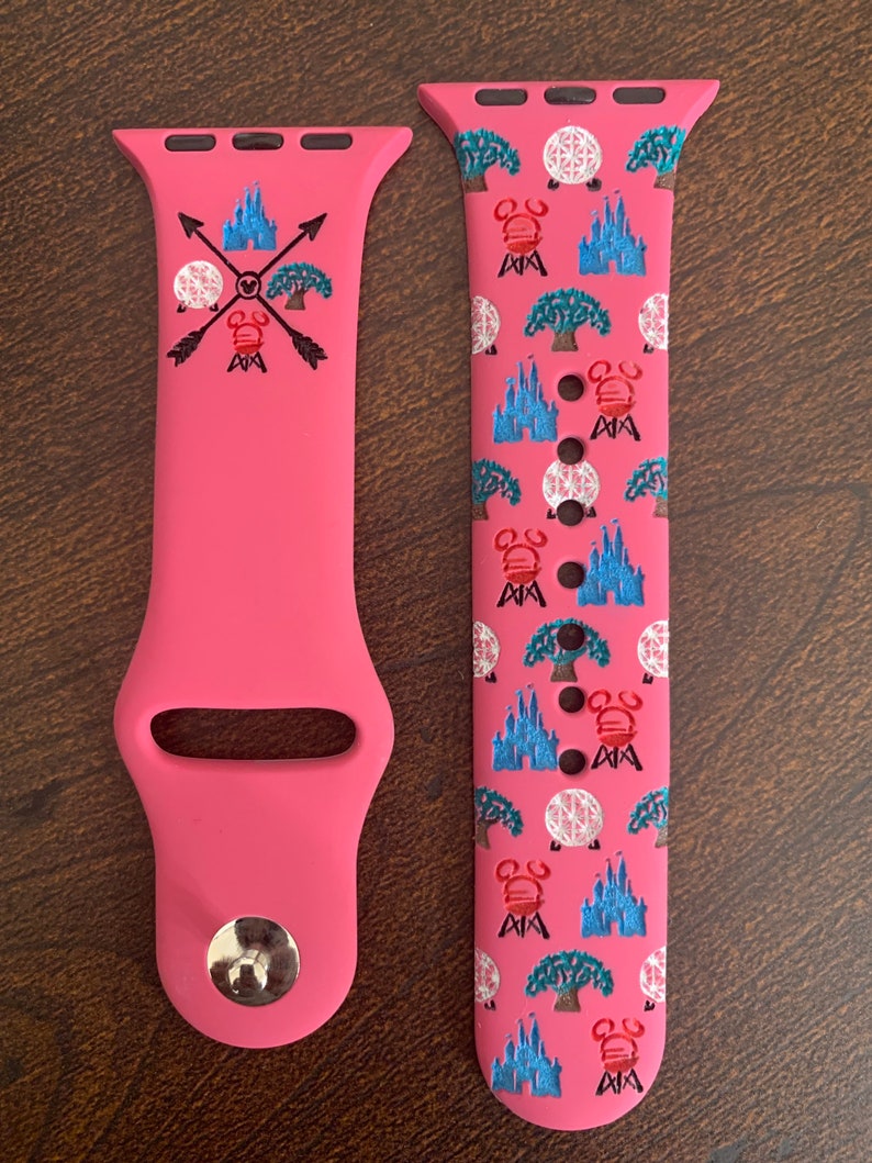 Disney Parks Watch Band / Engraved / Watch Band / Silicone / Disney World image 5