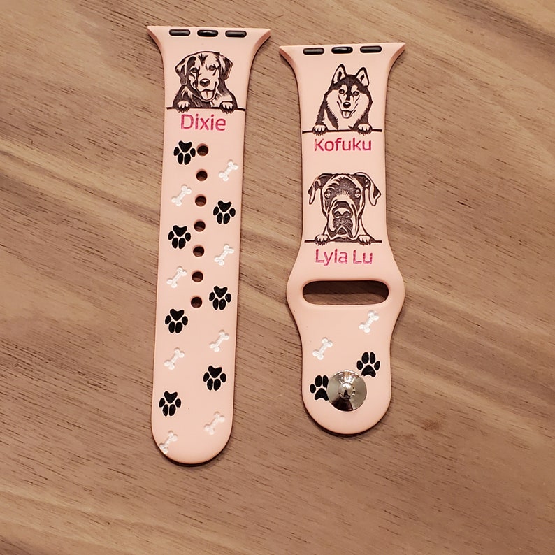 Apple Watch Band dog breed / Engraved / All Series / Custom Etsy