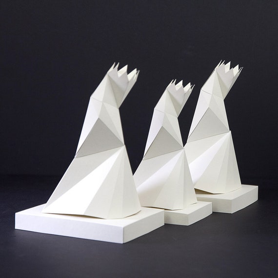 Decor Nativity Scene Advent Calender 3d Origami Diy Kit Papershape
