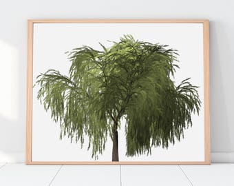 Tree Printable, Art poster, tree print, trees, digital download, printable women gift, kitchen wall art, tree poster, printable gift, print