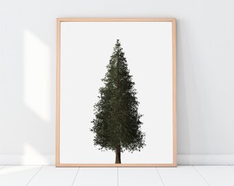 Tree Print, Printable Gift, Art, tree poster, tree art, printable women gift, kitchen wall art décor, pine tree, cottage, art, cabin decor