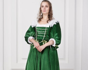 In stock! Baroque noble woman dress 1st part of 17th century, Europe