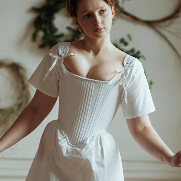 Rococo stays, corset of 18th century, European fashion