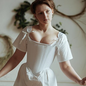 Rococo stays, corset of 18th century, European fashion