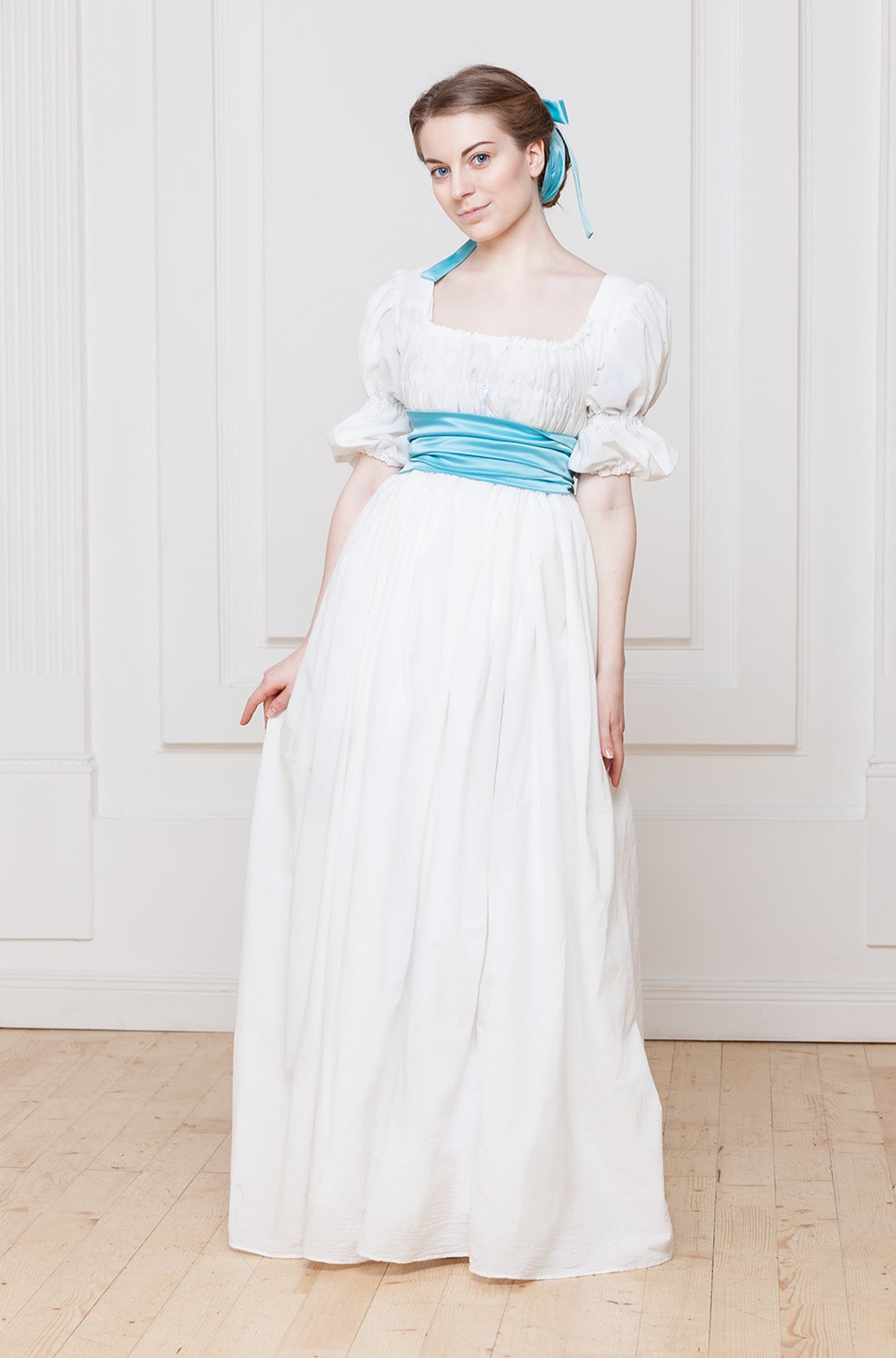 Chemise woman dress 1819th cenrury Regency and Empire period Etsy