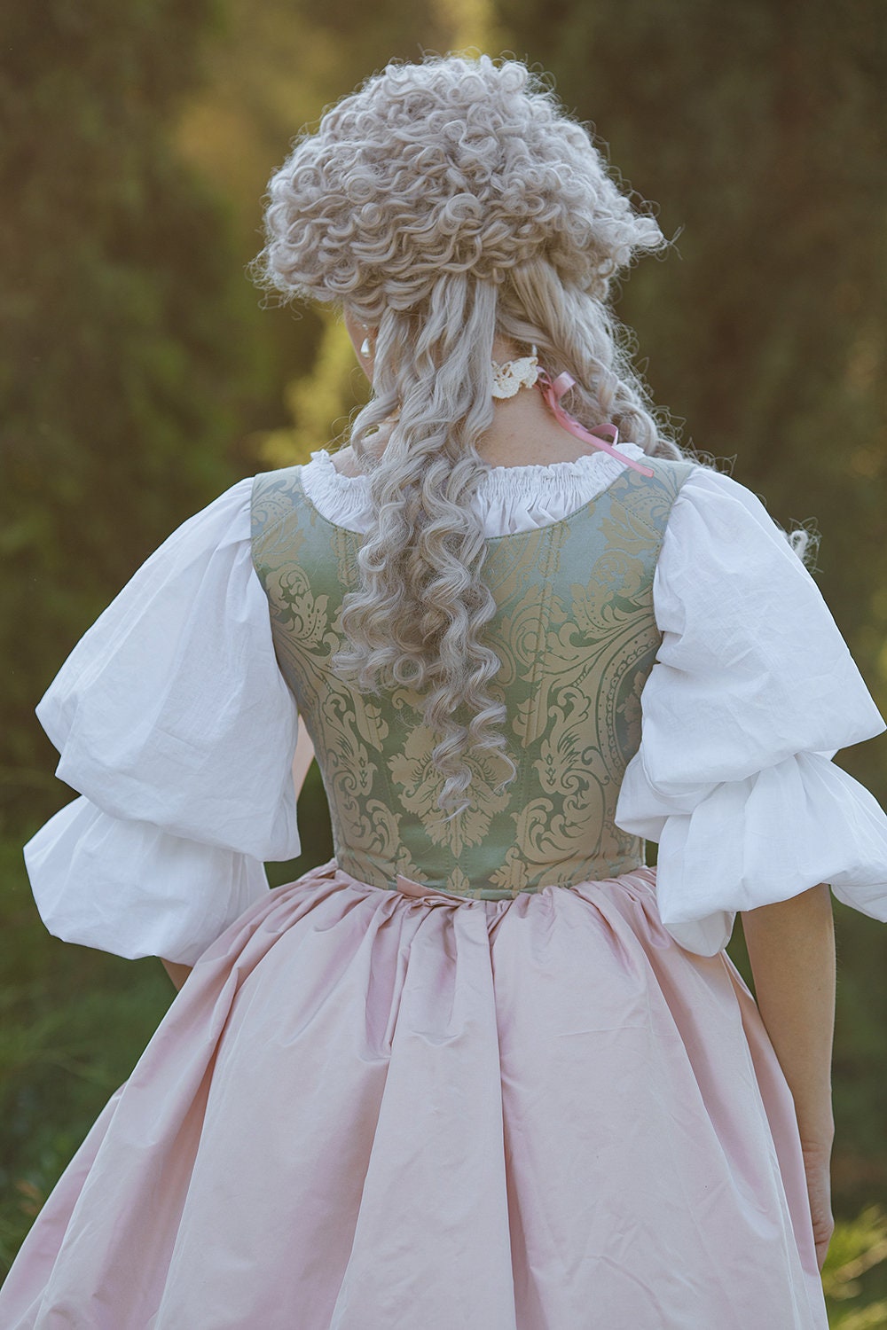 Fully Corseted Rococo Colonial Georgian 18thc Marie Antoinette Day Court  gown Dress - Price history & Review, AliExpress Seller - Vintage Boutique  Dress Store