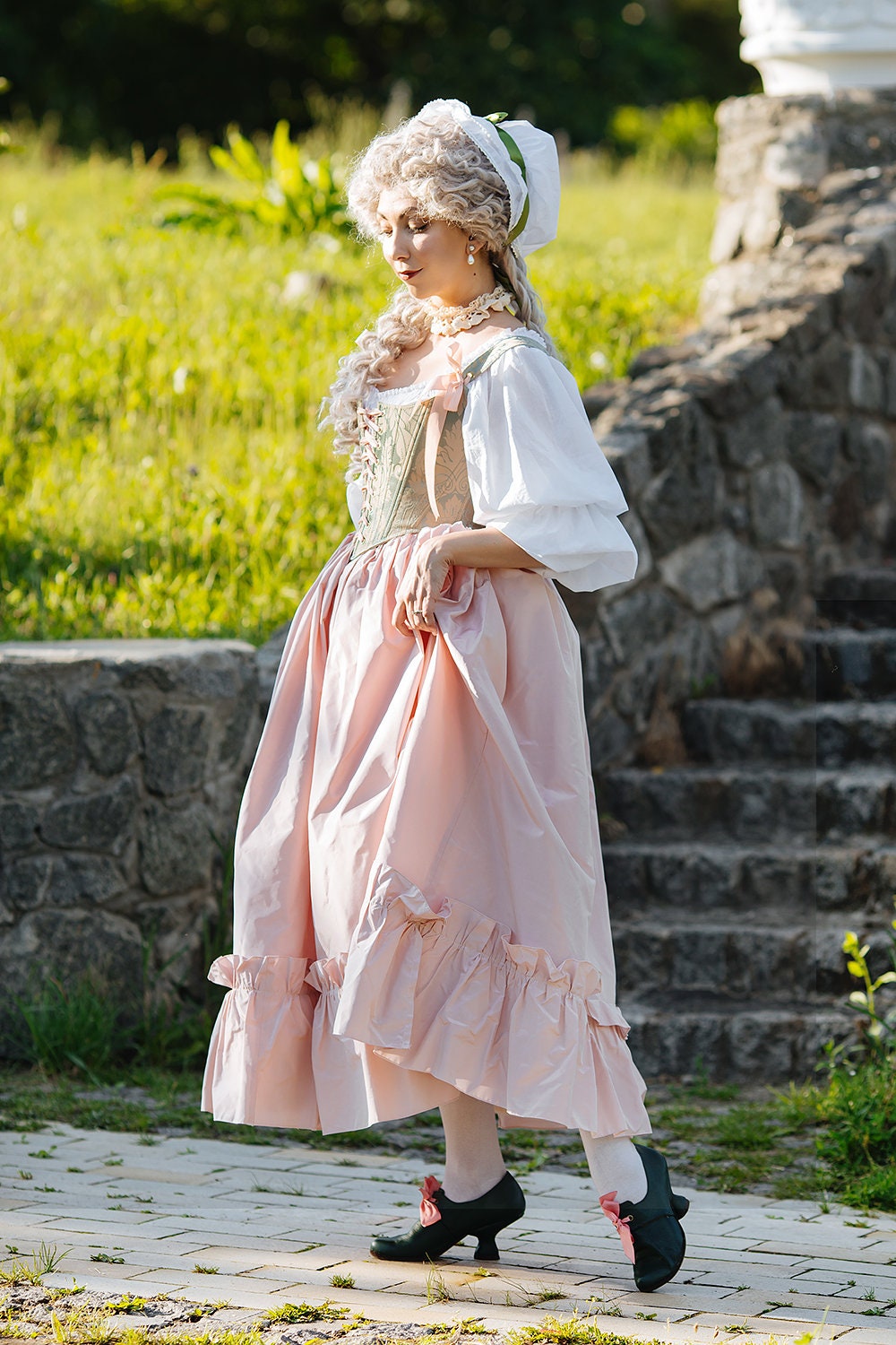 18th Century Rococo Fashion Soft Stays Corset in Decorative Fabric - Etsy