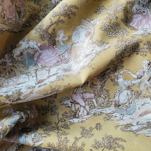 Rococo 18th century Toile de Jouy fashion soft stays corset image 10