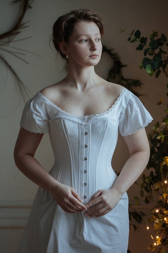 Civil War Period, Middle 19th Century Corset 1840-1860s, Victorian