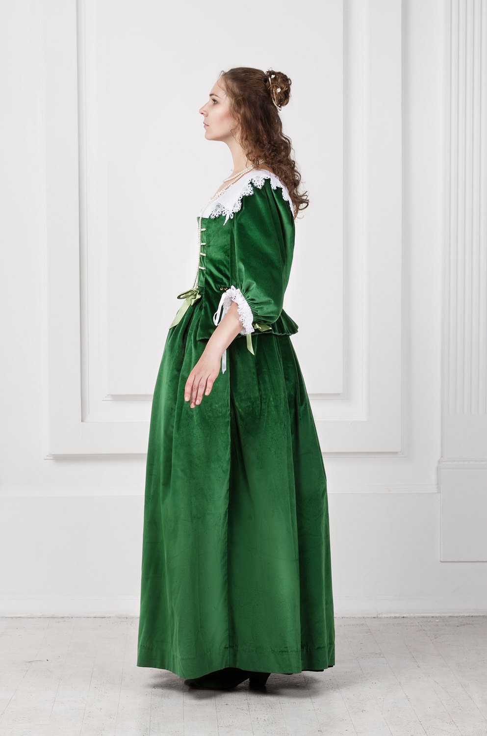In Stock! Baroque Noble Woman Dress 1st Part of 17th Century