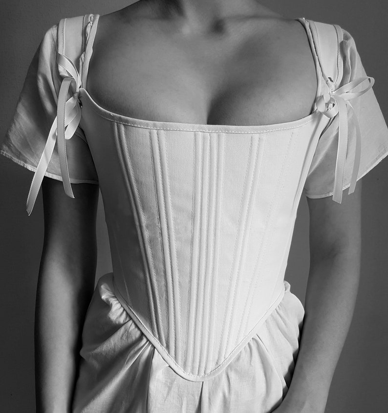 Rococo stays, corset of 18th century, European fashion image 3