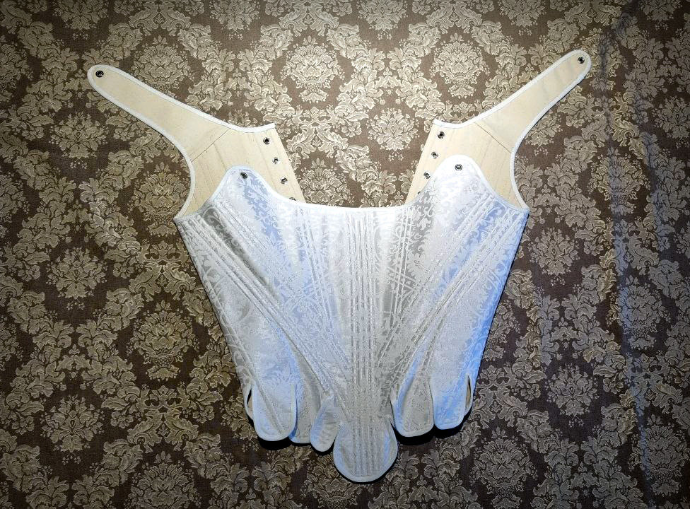 Rococo Corset Late 18th Century, 1780s Fashion, Historical