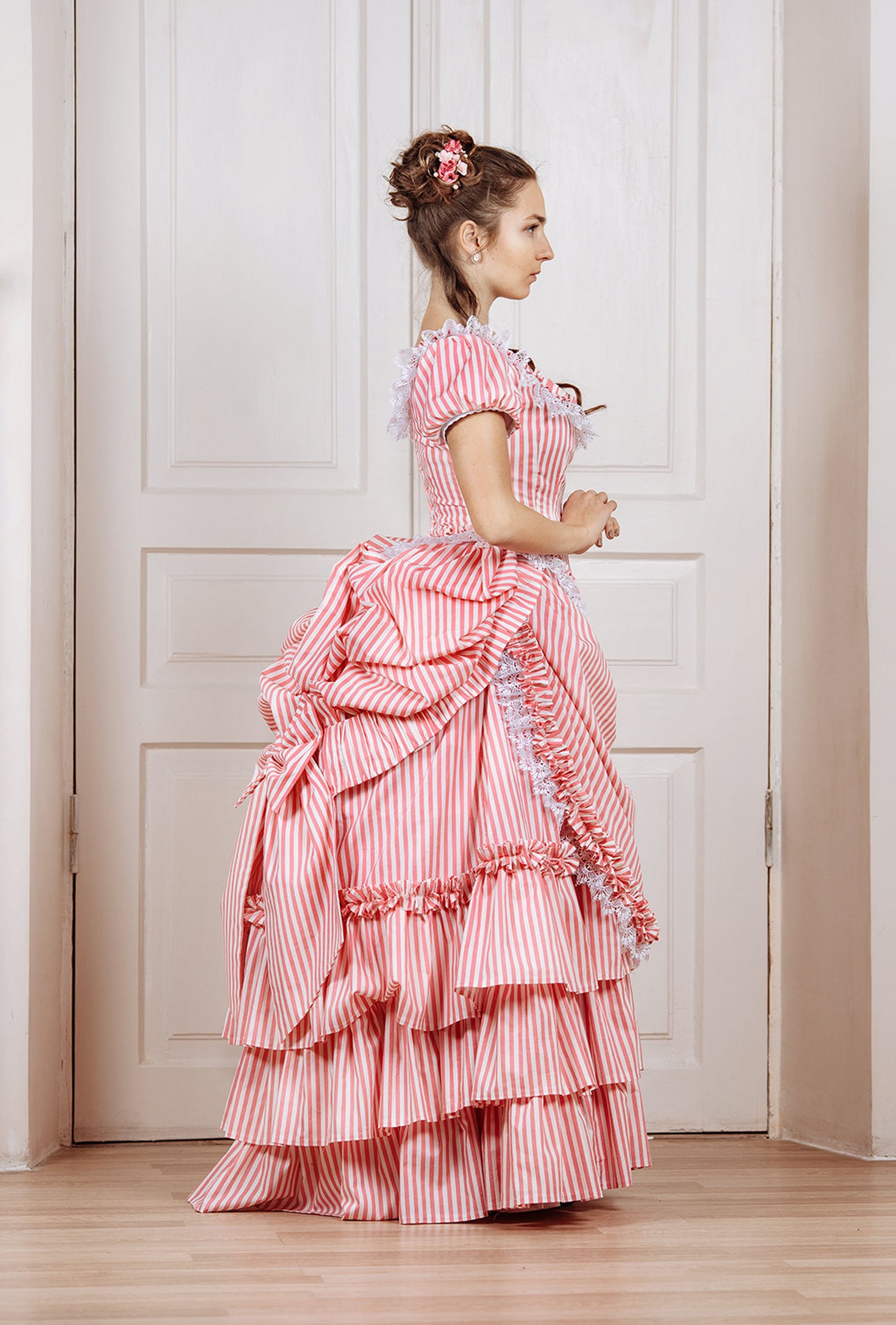 Victorian age bustle gown dress 19th century Europe Etsy