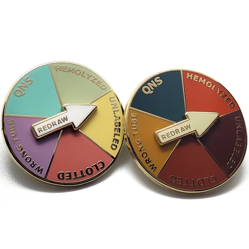 Laboratory Wheel of Redraw Enamel Pin Etsy
