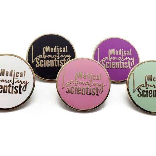Medical Laboratory Scientist Enamel Pin Etsy