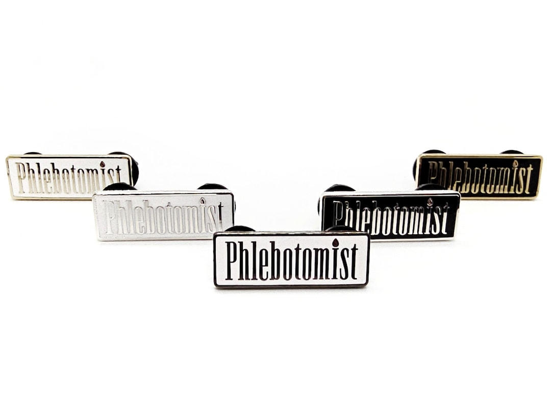 Phlebotomist Enamel Pin