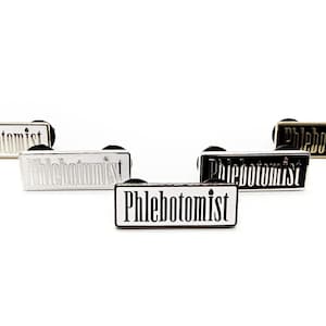 Phlebotomist Enamel Pin