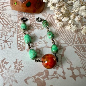 R232 Vintage Haori Himo Beaded Stones Ties | Traditional Japanese Accessory | Kimono and Haori Closure