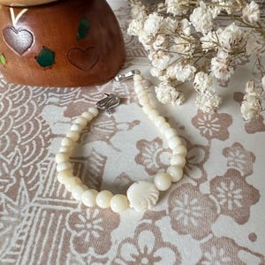 R217 Vintage Haori Beaded Stones Himo Ties | Traditional Japanese Accessory | Kimono and Haori Closure