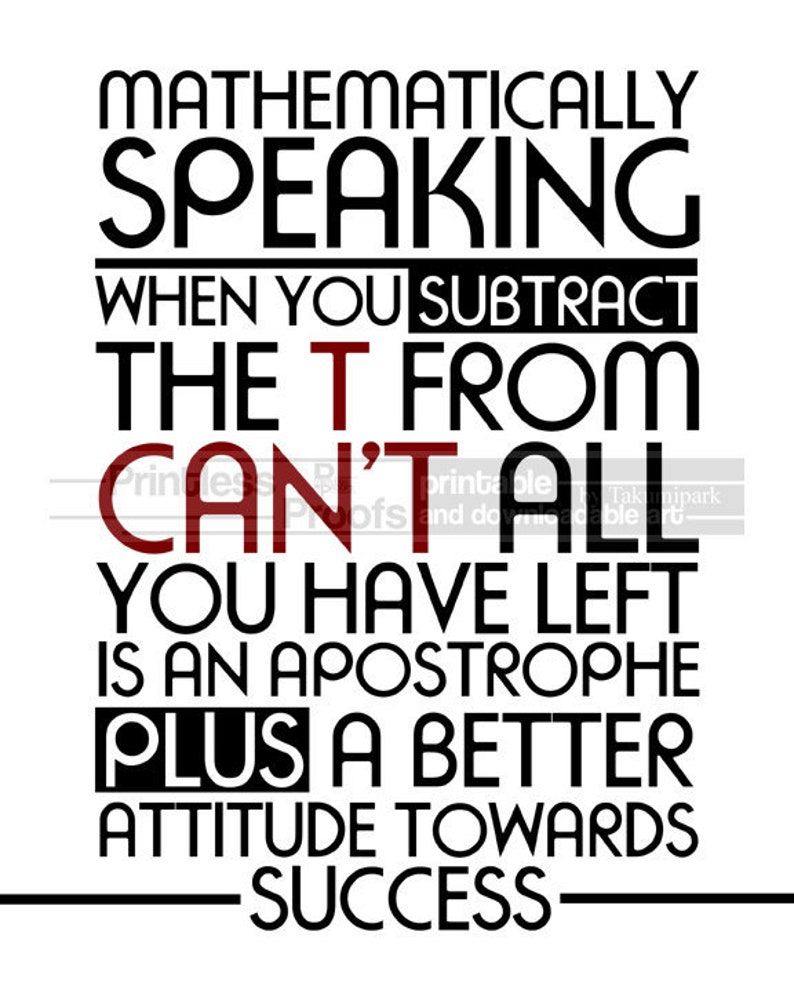 Math quotes Inspiring printable quotes Prints are | Etsy