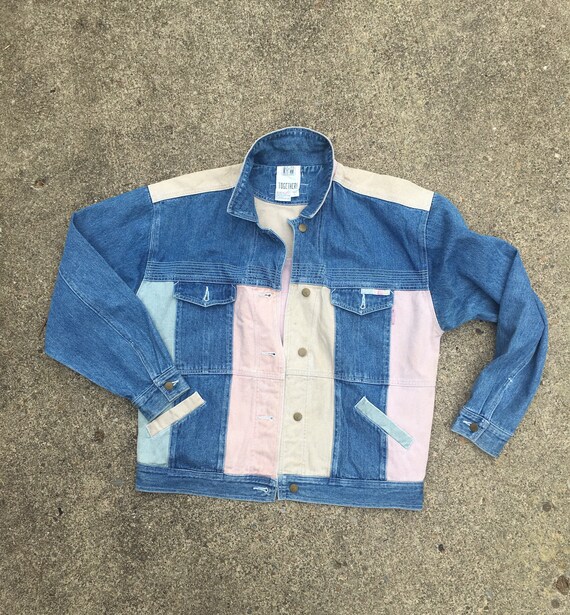 multi colored denim