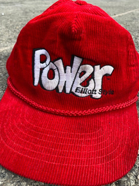 Vintage Red POWER Corduroy SnapBack hat