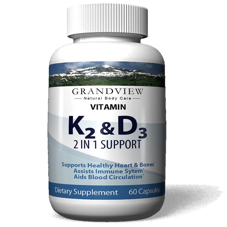 Vitamin K2/D3 Aids Calcium Absorption. Supports Heart Etsy