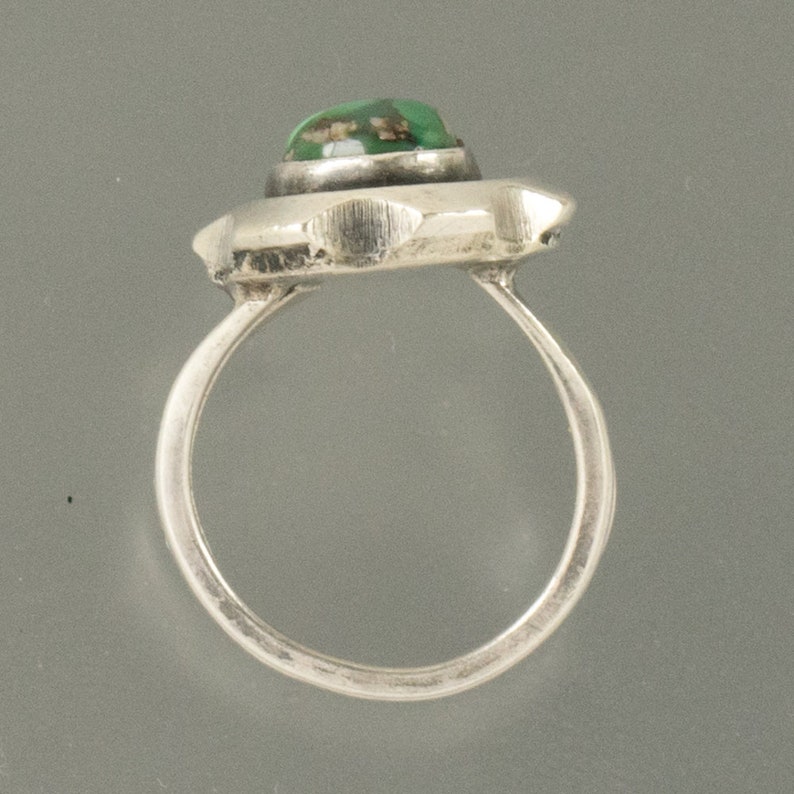 Royston Turquoise Navanjo Sterling Silver Ring Size 6