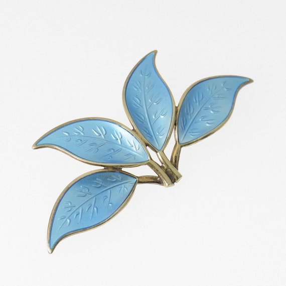 Scandinavian David Andersen 4 Leaf Enameled Sterl… - image 3