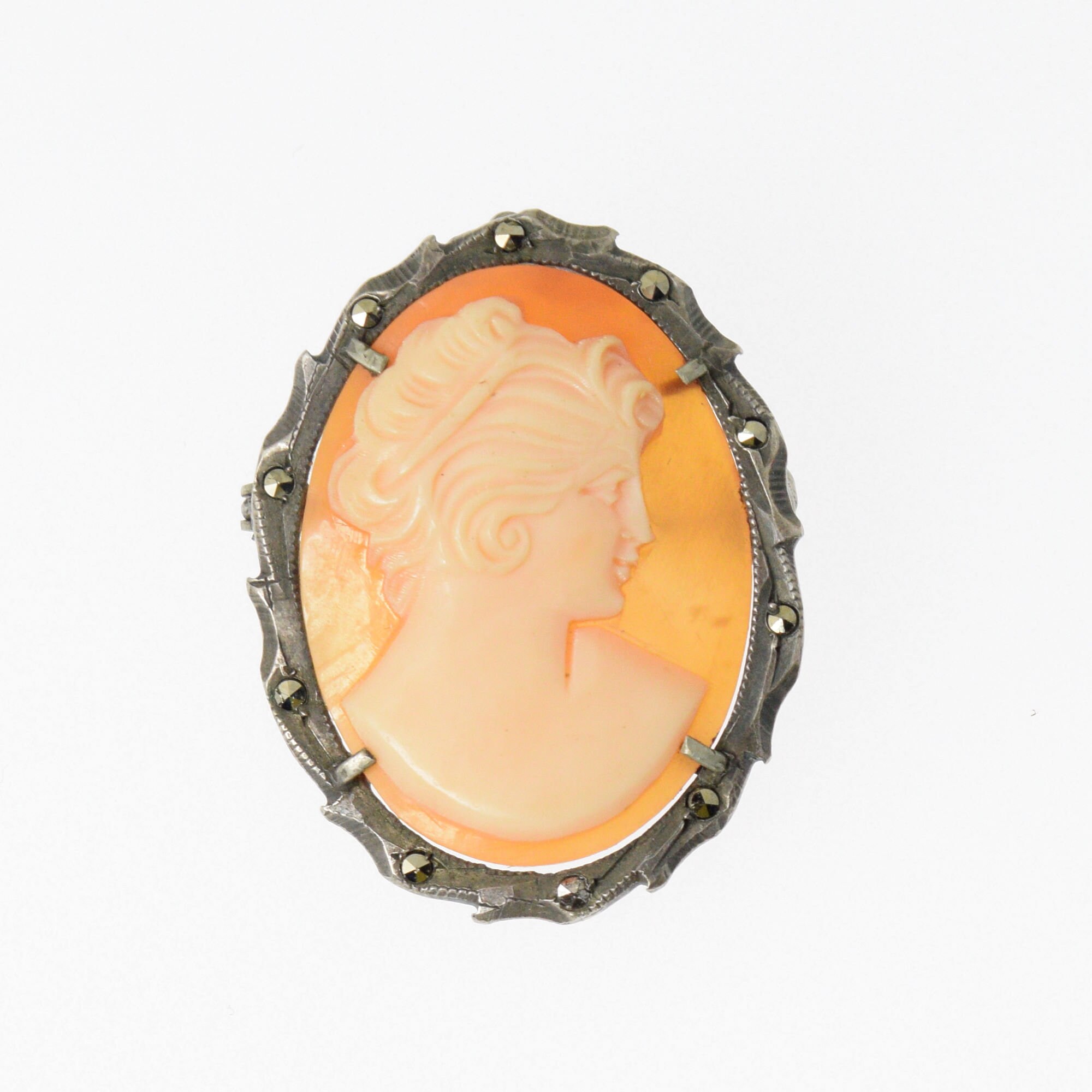 800 Silver Cameo - Etsy