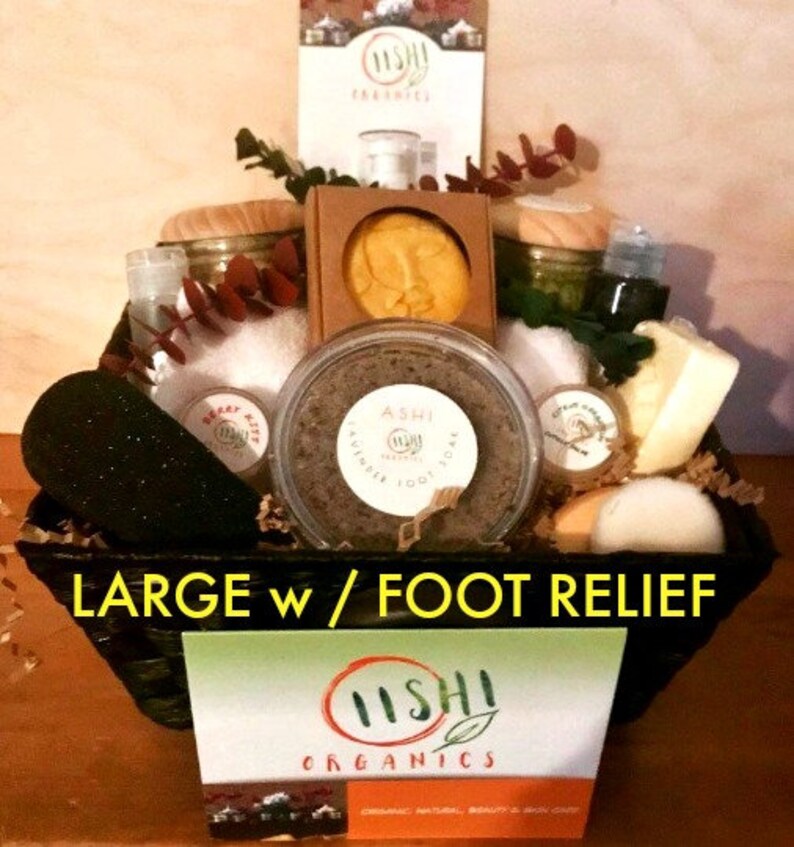 Large Vegan Skincare Basket Selfcare gift Relaxation Mom image 5