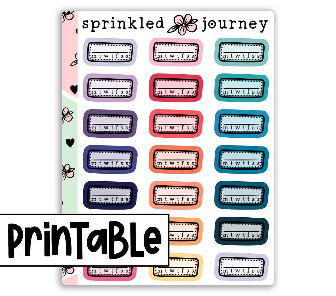 Buy PRINTABLE Habit Tracker Printable Stickers Planner Online in India ...