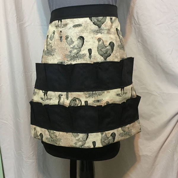 Egg Harvesting Apron, Hen House Helper - apron for collecting eggs, Egg Holder Apron, Collection Apron, Farm Apron, Chicken Apron