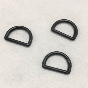 1 Inch Plastic D Rings, Lot of 1 &quot; Plastic D Rings, D Rings for 1 Inch Webbing, Crafting D rings