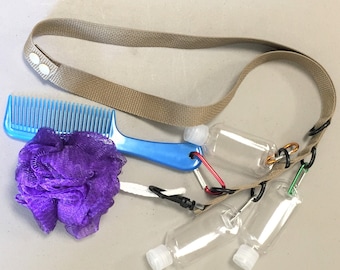 Shower Lanyard, Travel Toiletry Caddy, Tent Pop Up, Class C RV Camping  Shower Kit, Dorm Bathroom, Gym Shower, Stocking Stuffer, Secret Santa 