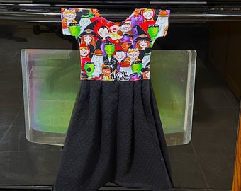 Vestido de toalla de puerta de horno, Toalla de cocina colgante de Halloween, Regalo para mamá, Regalo para abuela, Secret Santa, Calentamiento de la casa, Regalo de ducha, Día de la Madre