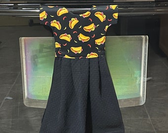 Vestido de toalla de puerta del horno, toalla de cocina colgante, regalo para mamá, regalo para la abuela, Papá Noel secreto, inauguración de la casa, regalo de ducha, Día de las Madres