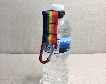 Travel Water Bottle Holder, Secret Santa Gift, Water Bottle Belt Clip, Festival Drink Carrier, Stocking Stuffer, Co worker Gift, Easter