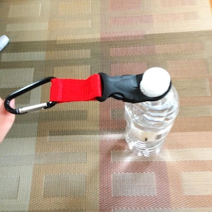 Travel Water Bottle Holder, Secret Santa Gift at Work, Water Bottle Belt Clip, Festival Drink Carrier, Easter Basket Stuffer, Co worker Gift