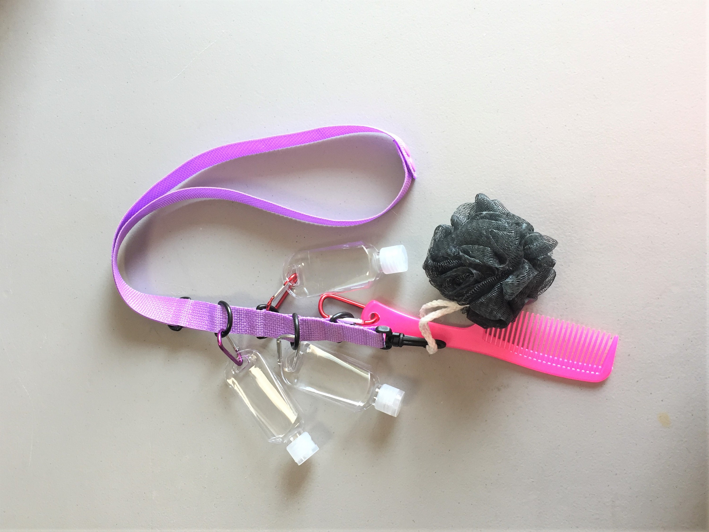 Surgical Drain Pockets and Lanyard With Tube Clips, Mastectomy