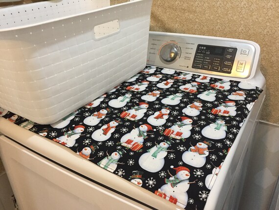 Washer Dryer Cover, Black and White Dot Laundry Room Accessories Decor,  Washing Machine Protector, Gift for Her, House Warming, Christmas 