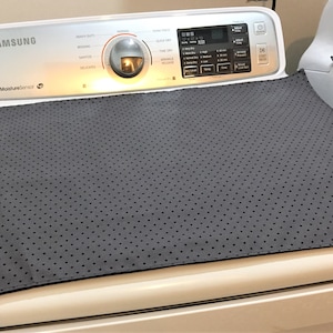 Washer and Dryer Cover, Gray and Black Laundry Room Accessories Decor, Washing Machine Protector, House Warming, Hostess Gift, Gift for Her