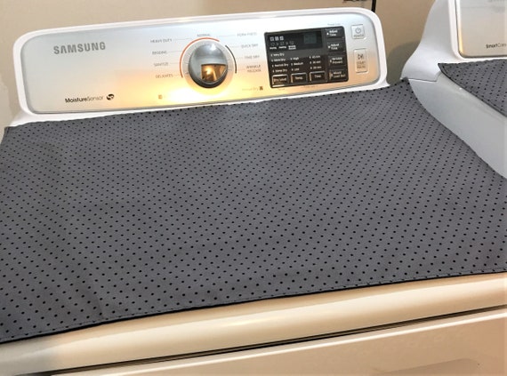 Washer and Dryer Cover, Gray and Black Laundry Room Accessories Decor,  Washing Machine Protector, House Warming, Hostess Gift, Gift for Her -   Israel