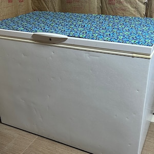 Freezer Cover, Chest Freezer Cover, Deep Freezer Topper, Appliance Cover, Lid Protector, Freezer tablecloth, House Warming, Bridal Shower