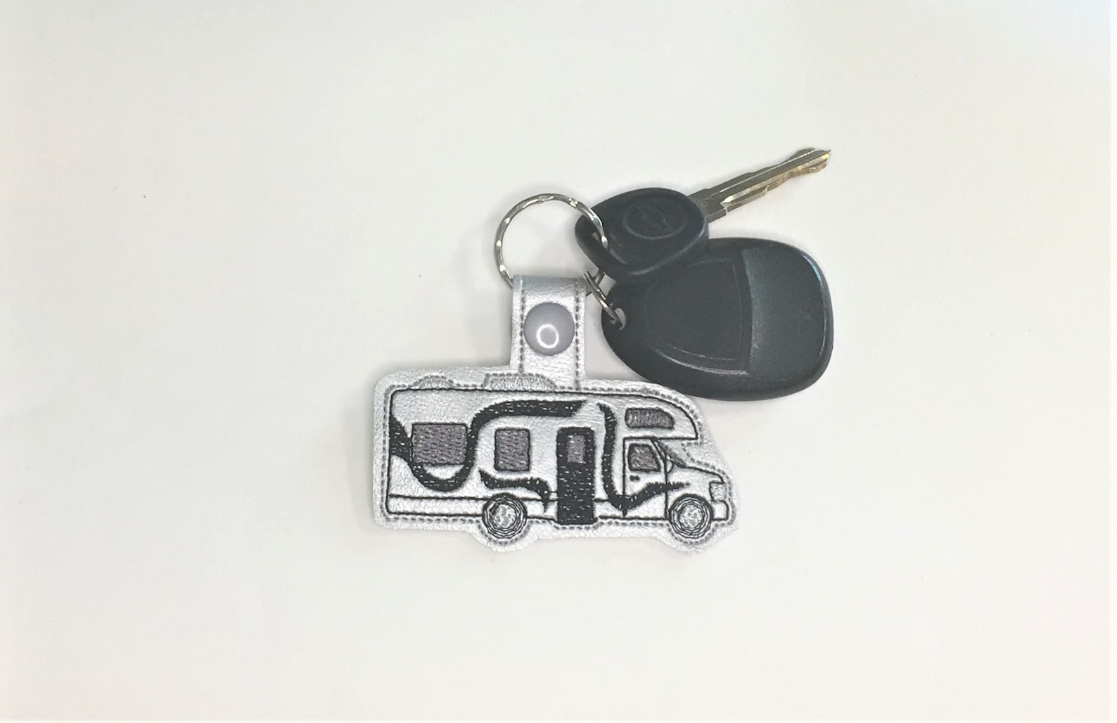 Gray RV Camper Key Chain Class C Motorhome Snap Tab Camping Etsy