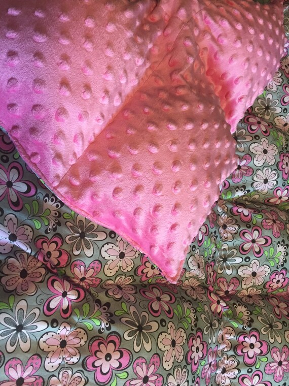Weighted blanket MINKY Puffy Blanket Child's weighted | Etsy